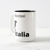 Fußball Italien, anpassbar Zweifarbige Tasse (Vorderseite Links)