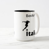 Fußball Italien, anpassbar Zweifarbige Tasse (VorderseiteRechts)