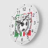 Fußball Italien Große Wanduhr (Winkel)