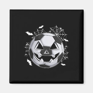 Fußball-Jack-O-Lantern-Kürbisgesicht-Halloween-Kos Magnet