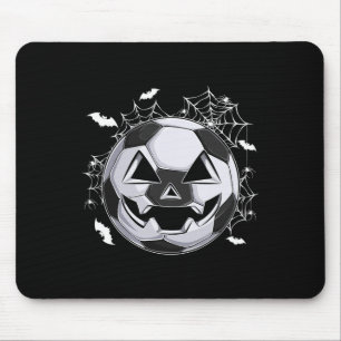 Fußball Jack O Lantern Kürbiskopf Halloween-Kostüm Mousepad