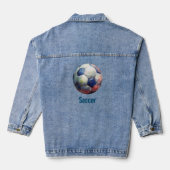 Fußball Jeansjacke (Rückseite)