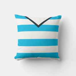 Fußball-Jersey Blue Streifen Pillow Template Kissen