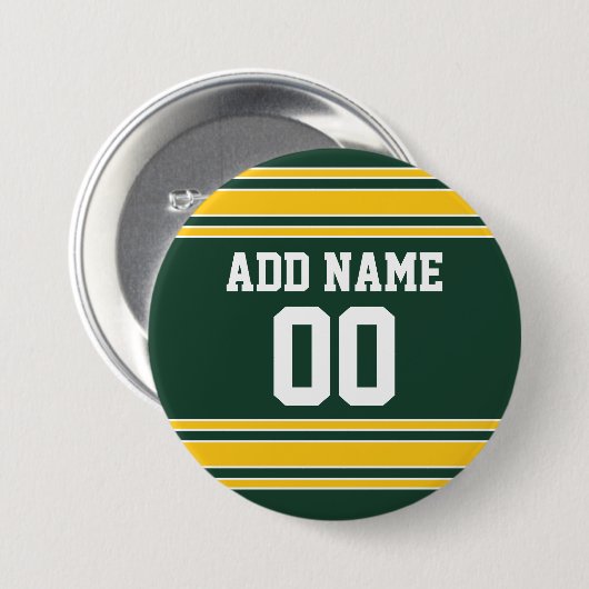 Fußball Jersey mit Individuelle Name Nummer Button (Vorne & Hinten)