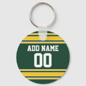 Fußball Jersey mit Individuelle Name Nummer Schlüsselanhänger (Vorderseite)