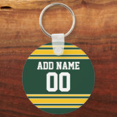 Fußball Jersey mit Individuelle Name Nummer Schlüsselanhänger (Vorderseite)