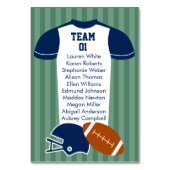 Fußball Jersey Sportsman Game Day Wedding Tischnummer (Vorderseite)