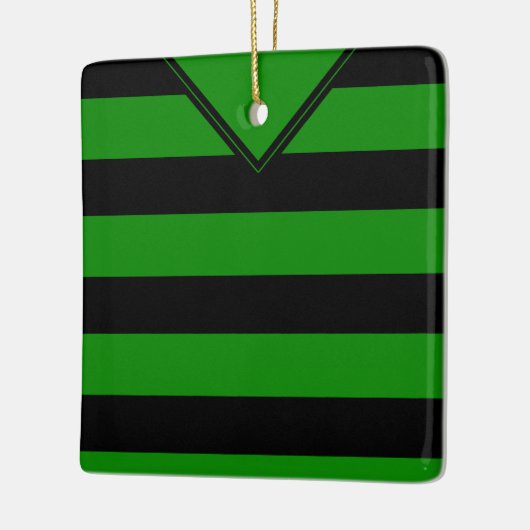 Fußball-Jersey-Vorlagendekoration, Schwarz Keramikornament (Links)