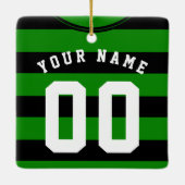 Fußball-Jersey-Vorlagendekoration, Schwarz Keramikornament (Rückseite)