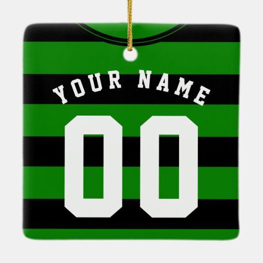 Fußball-Jersey-Vorlagendekoration, Schwarz Keramikornament (Rückseite)