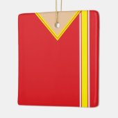 Fußball Jersey Vorlagendekoration, Streifen Keramikornament (Links)