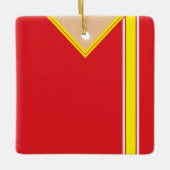 Fußball Jersey Vorlagendekoration, Streifen Keramikornament (Vorderseite)