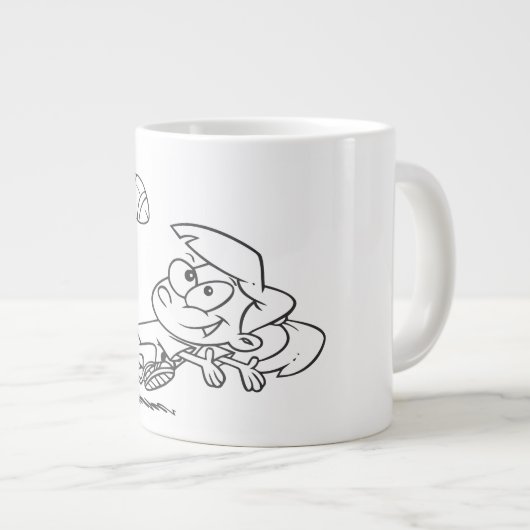 Fußball - Jumbo-Tasse (Vorderseite Rechts)