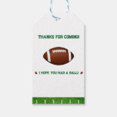 Fußball-Junge Geburtstagsgeschenk Geschenkanhänger (Vorderseite)