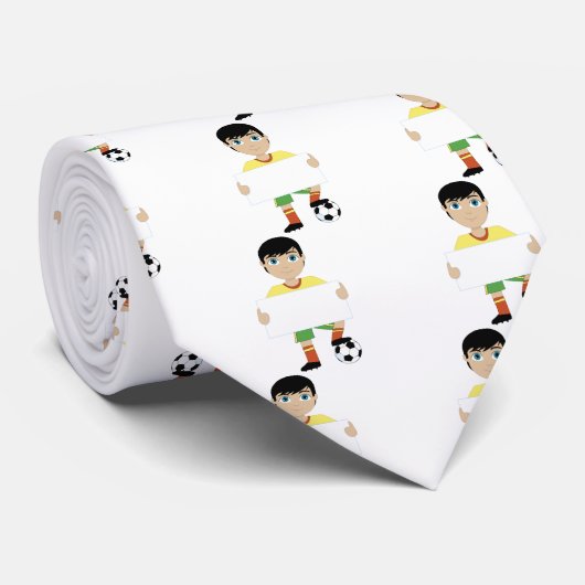 Fußball-Junge Krawatte (Gerollt)