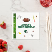 Fußball-Junge zum ersten Geburtstag Serviette (Beispiel)