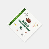 Fußball-Junge zum ersten Geburtstag Serviette (Ecke)