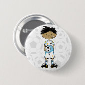 Fußball-Jungen-Abzeichen Button (Vorne & Hinten)