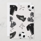 Fußball-Jungen-Geburtstagsfeier Einladung (Rückseite)
