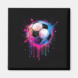 Fußball Jungen Mädchen Toll Bunter Fußball Drip So Magnet