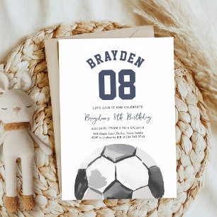 Fußball-Jungen-Sport-Geburtstag Einladung