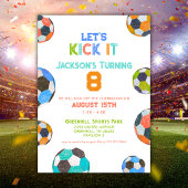 Fußball - Jungs zum Geburtstag einladen Einladung