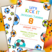 Fußball - Jungs zum Geburtstag einladen Einladung