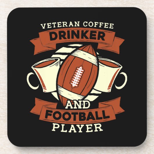 Fußball-Kaffee Getränkeuntersetzer (Vorderseite)