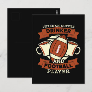 Fußball Kaffee Postkarte