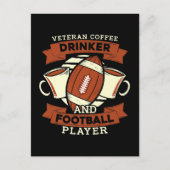Fußball-Kaffee Postkarte (Vorderseite)