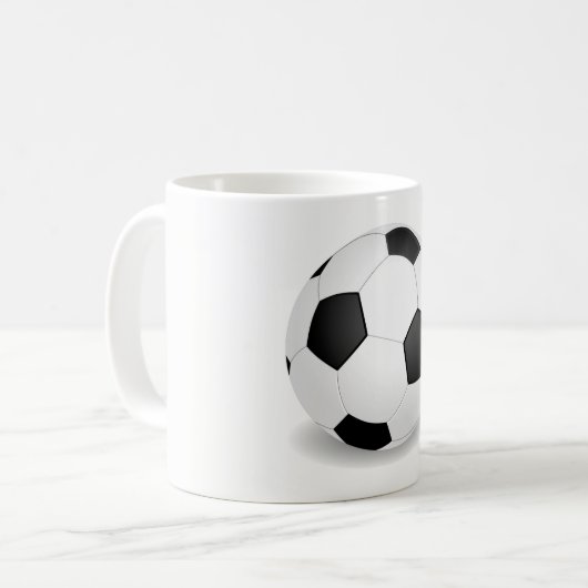 Fußball Kaffeetasse (Vorderseite Links)