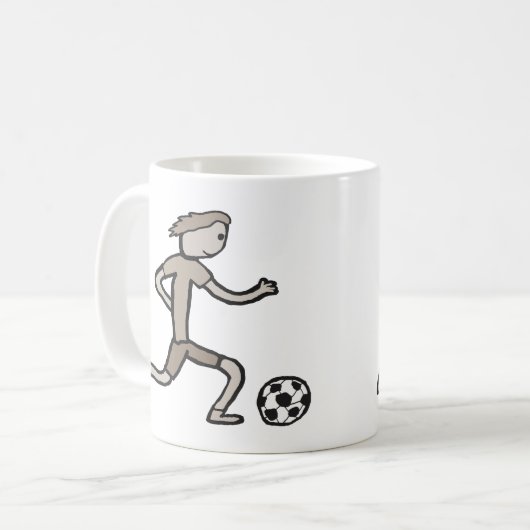 Fußball Kaffeetasse (Vorderseite Links)