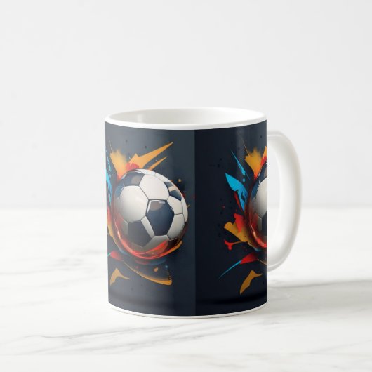 Fußball Kaffeetasse (VorderseiteRechts)