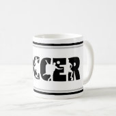 Fußball-Kaffeetasse Kaffeetasse (VorderseiteRechts)