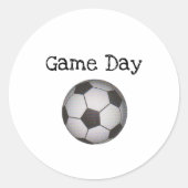 Fußball-Kalender-Sticker Runder Aufkleber (Vorderseite)