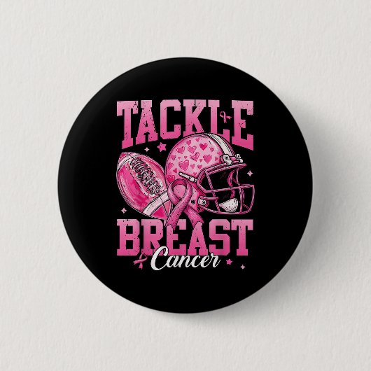 Fußball - Kampf gegen Brustkrebs rosa Brustkrebs A Button (Vorderseite)