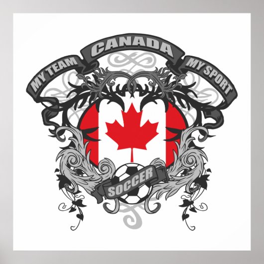 Fußball Kanada Poster (Vorne)