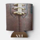 Fußball kann sich mit anpassbarem Text abkühlen Dosenkühler (Rückseite)