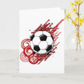 Fußball Karte (Gelbe Blume)