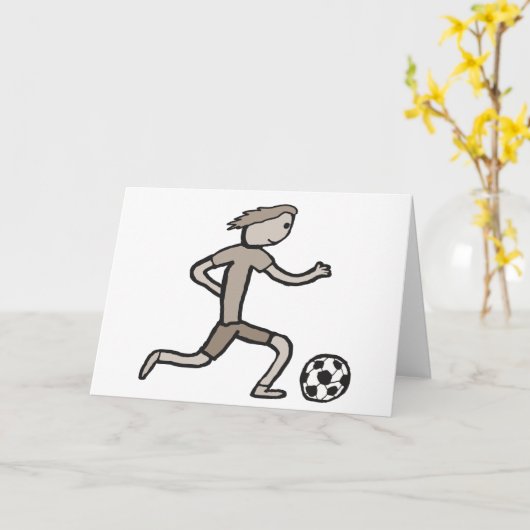 Fußball Karte (Gelbe Blume)