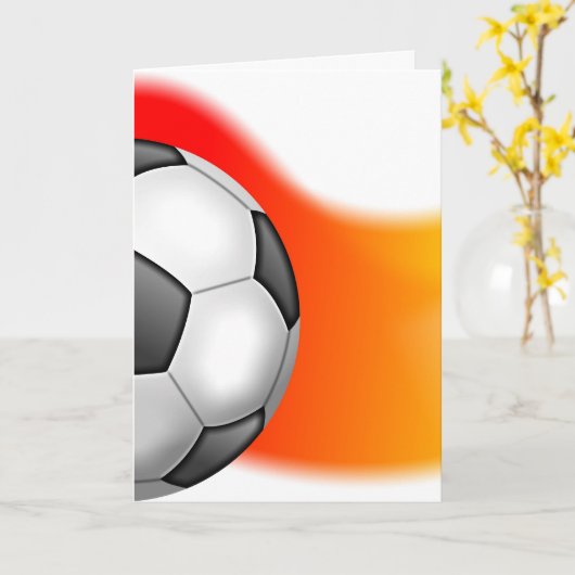 Fußball Karte (Gelbe Blume)