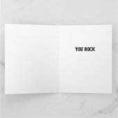 Fußball-Karte Danke Coach Sie Rock Karte (Innenseite)