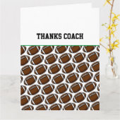 Fußball-Karte Danke Coach Sie Rock Karte (Gelbe Blume)