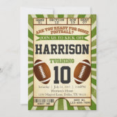 Fußball-Karten-Geburtstags-Party Einladung laden (Vorderseite)