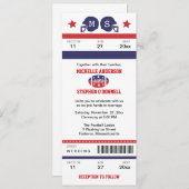 Fußball-Karten-Hochzeits-Einladung Einladung (Vorne/Hinten)