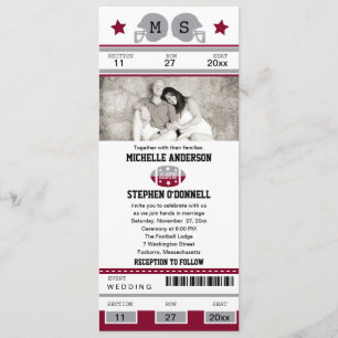 Fußball-Karten-Hochzeits-Einladung Einladung