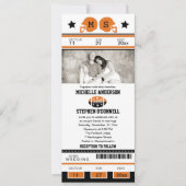 Fußball-Karten-Hochzeits-Einladung Einladung (Vorderseite)