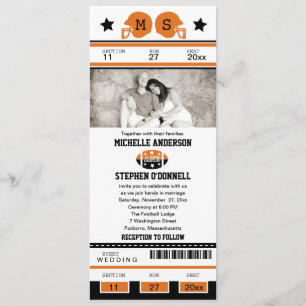 Fußball-Karten-Hochzeits-Einladung Einladung