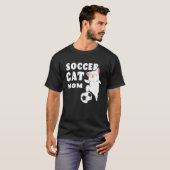 Fußball Katze Mutter Katze Fußball T-Shirt (Vorne ganz)