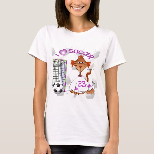Fußball-Katze T-Shirt (Vorderseite)